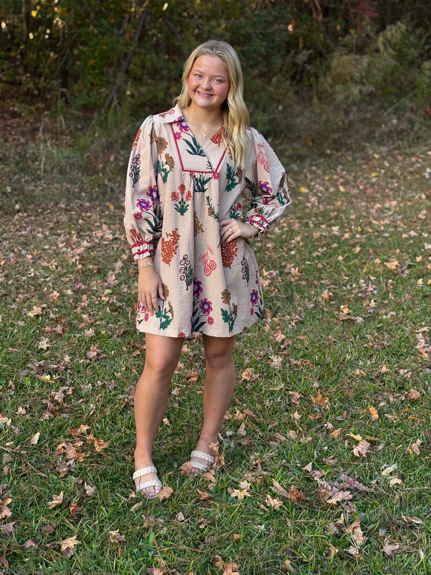 Tan Mix Dress