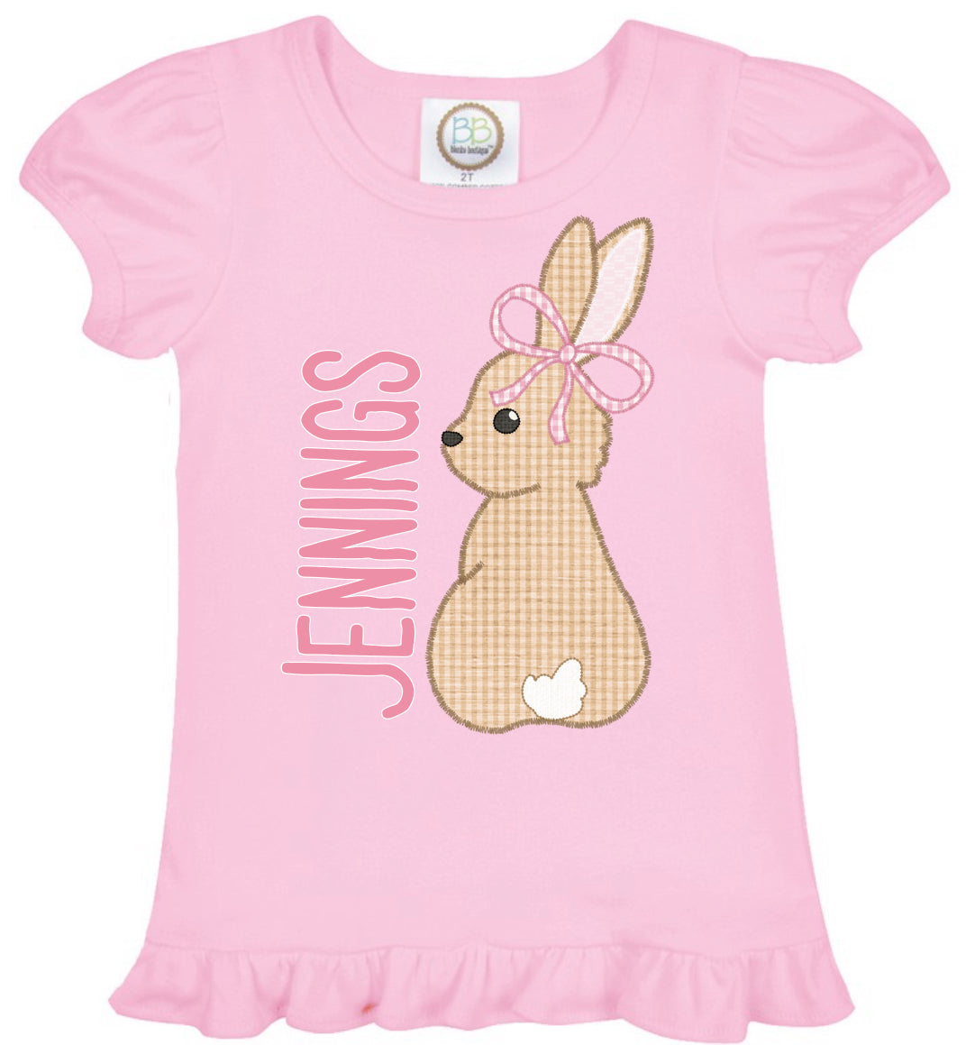 Girls Easter Ruffle Tee