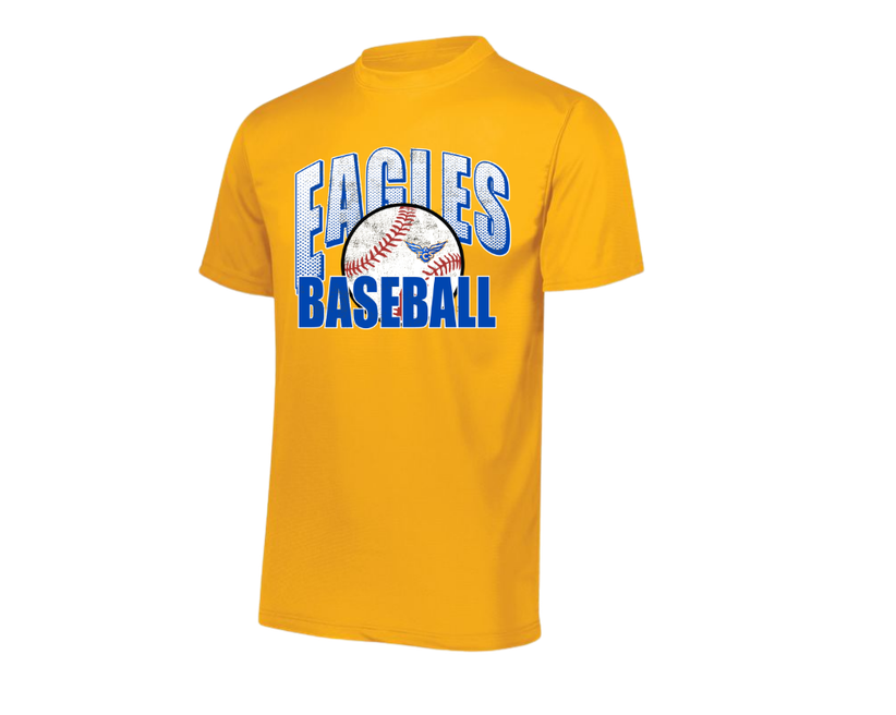 Gold Drifit Baseball Shirt