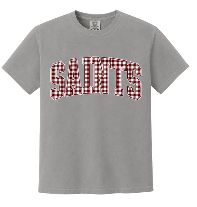 Gingham Saints Tee