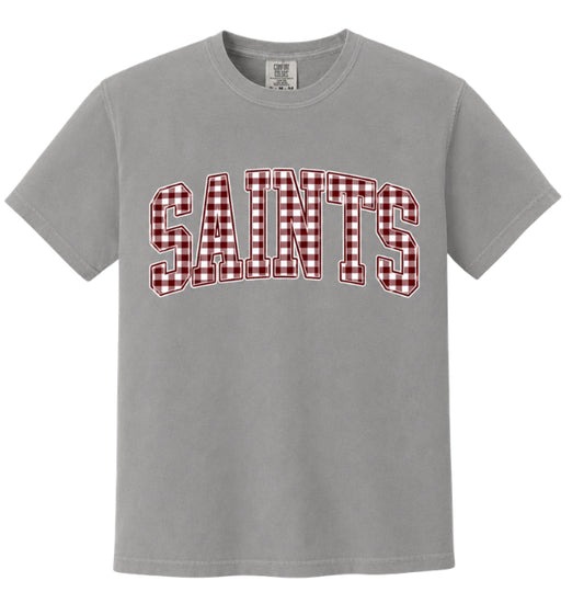 Gingham Saints Tee