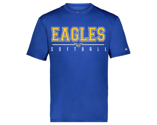 Royal Drifit Softball Shirt