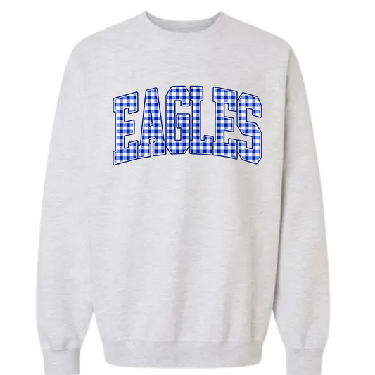 Eagles Patch Gingham Sweatshirt