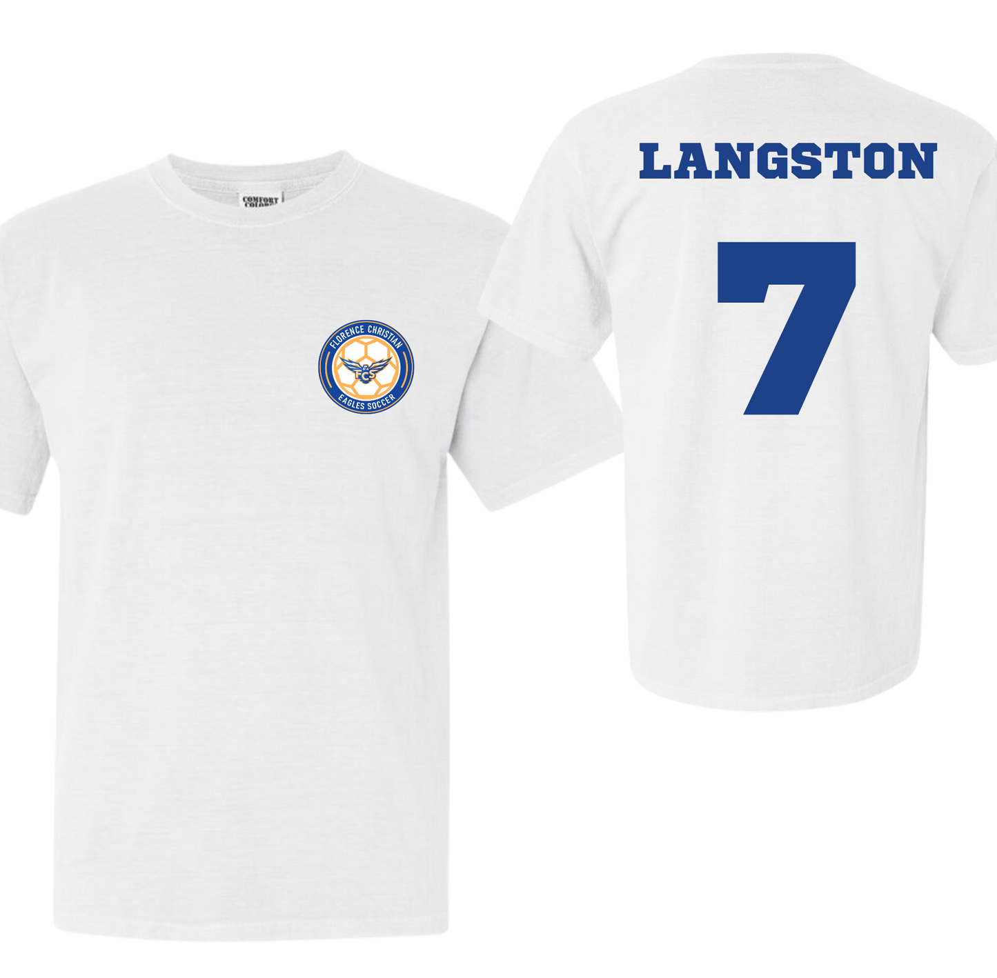 White Drifit Soccer Shirt w/ Name and Number